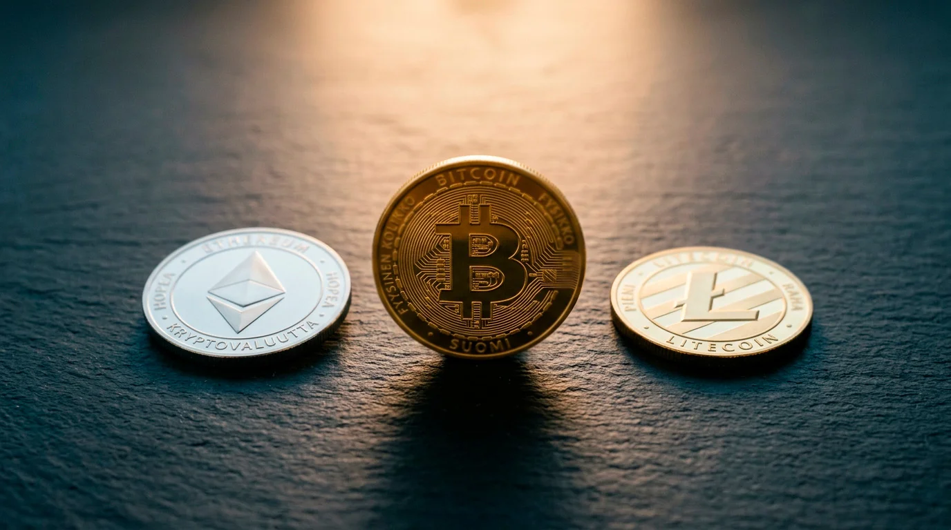 Bitcoin ja altcoinien markkinaosuudet kryptovedonlyönnissä