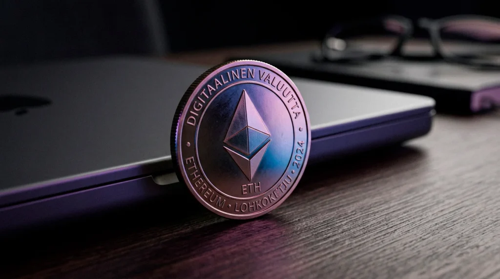 Ethereum-kolikko urheiluvedonlyönnin yhteydessä